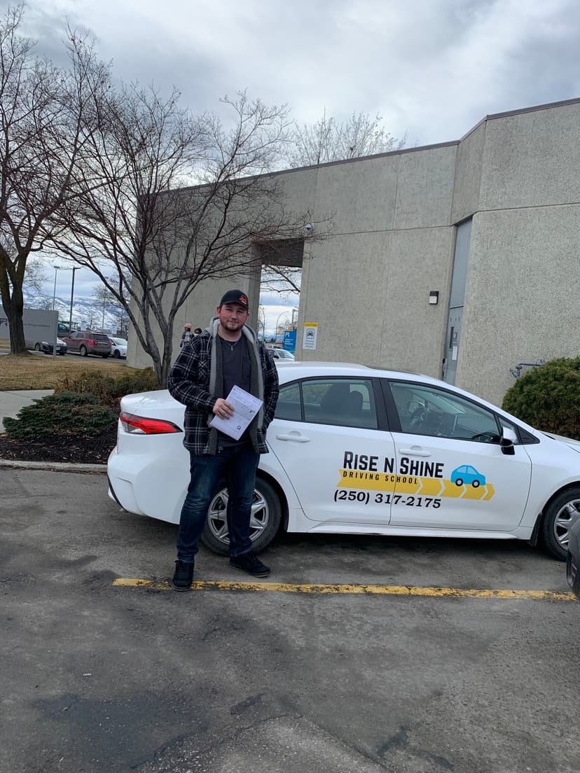 ICBC road test pass with Rise n Shine