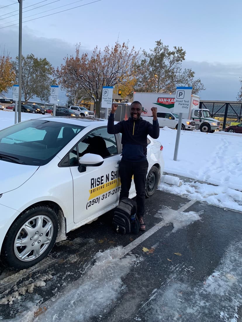 Happy student at ICBC Kelowna