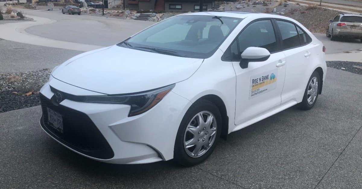 Parallel parking training on Kelowna streets
