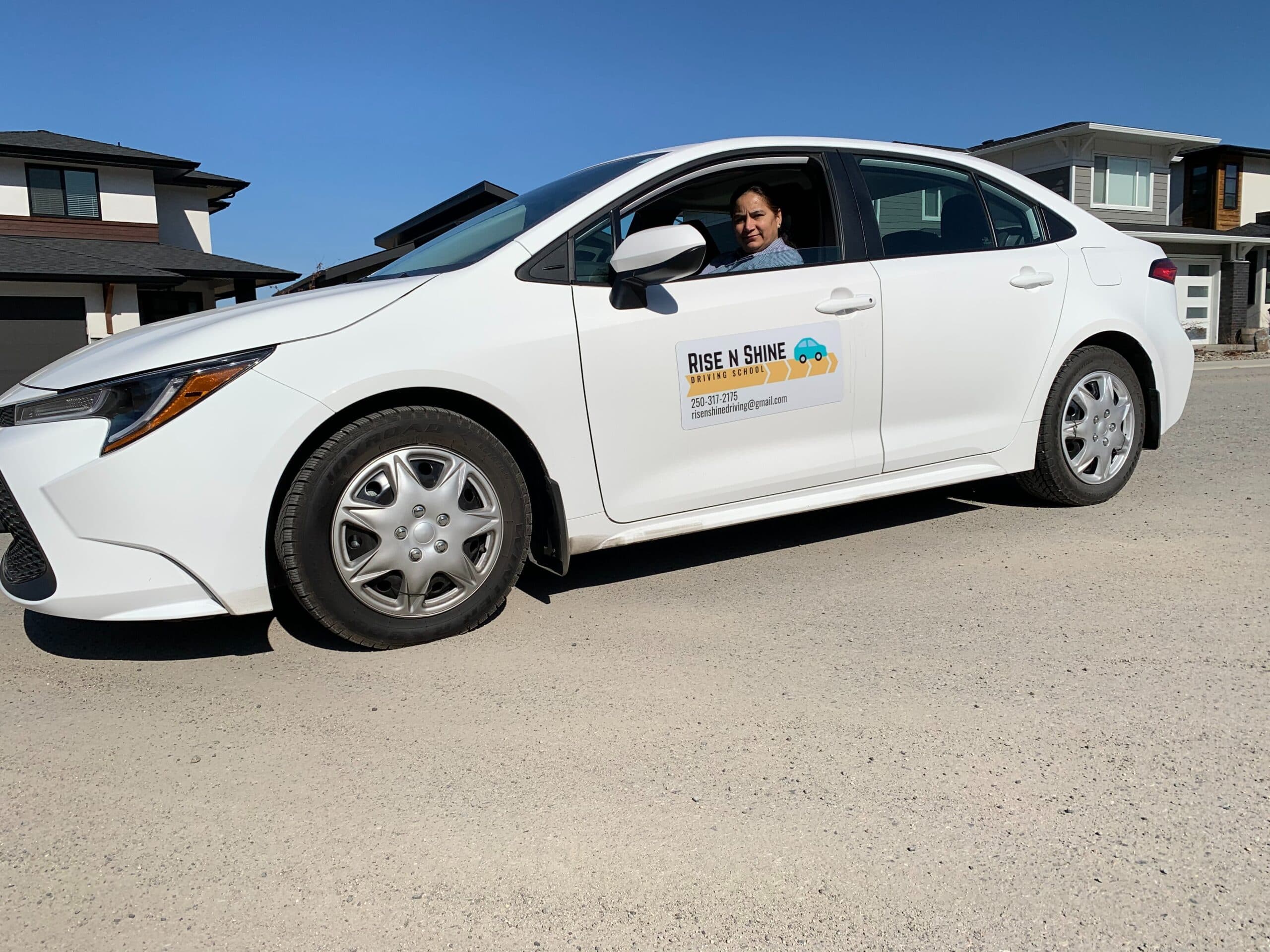 Rise n Shine dual-control car in Kelowna